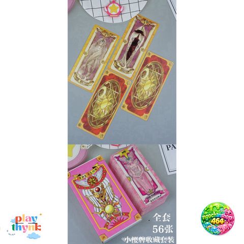 Thẻ Bài Tarot Clear Card Clow - Pha Lê Sakura Thủ Lãnh Đỏ - Quà Tặng Dành Cho Fan Anime và Manga