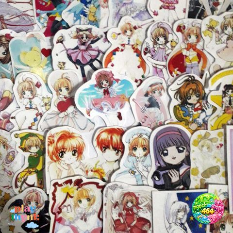 Bộ 54 Sticker Sakura Clow - Hình Dán Trang Trí Chất Lượng Cao, An Toàn, Hoàn Hảo Cho Fan Manga Anime