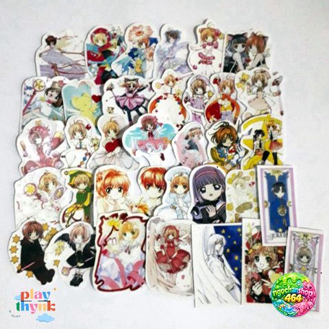 Bộ 54 Sticker Sakura Clow - Hình Dán Trang Trí Chất Lượng Cao, An Toàn, Hoàn Hảo Cho Fan Manga Anime