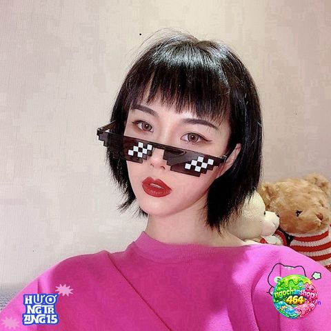 Kính Thug Life 6 Chấm Nhiều Màu - Kính Mắt Minecraft Phong Cách Độc Đáo Cho Game Thủ