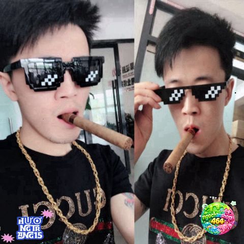 Kính Mát Thug Life 8-Bit UV400 - Kính Chống Nước Polycarbonate Thiết Kế Độc Đáo Cho Nam Giới