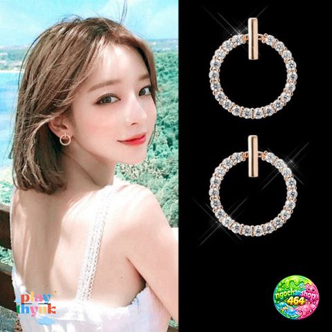 Bông Tai Vòng J6 - Bông Tai Hình Học Nữ Tính - Bạc 925, Vàng 18K Chống Dị Ứng, Hộp Đựng Sang Trọng