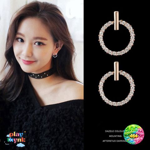Bông Tai Vòng J6 - Bông Tai Hình Học Nữ Tính - Bạc 925, Vàng 18K Chống Dị Ứng, Hộp Đựng Sang Trọng
