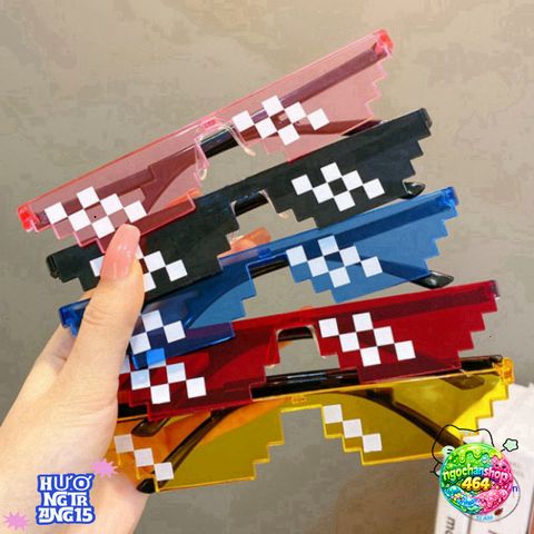 Kính Thug Life 8bit - Phụ Kiện Chụp Ảnh TikTok, Kính Mát Chống Bụi Siêu Cute, Đổi Trả Miễn Phí, Hot Trend 2018