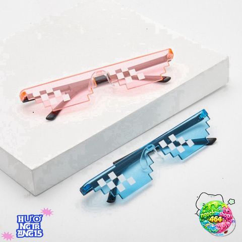 Kính Thug Life 8bit - Phụ Kiện Chụp Ảnh TikTok, Kính Mát Chống Bụi Siêu Cute, Đổi Trả Miễn Phí, Hot Trend 2018