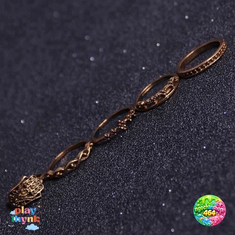 Bộ 10 Nhẫn Vintage Chạm Khắc Đẹp - Trang Sức Đính Đá Quý Opal, Quà Tặng Độc Đáo Cho Nữ Giới