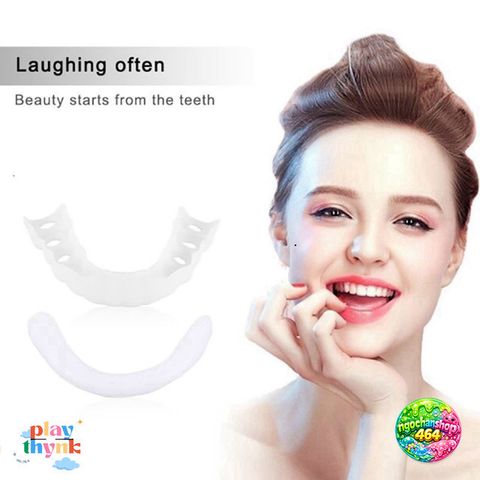 Răng Giả Silicone Trắng Sáng Đẹp - Bộ Bọc Răng Đa Dụng Cho Nụ Cười Xinh Xắn, Phù Hợp Người Lớn