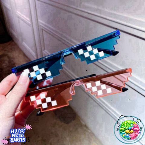 Kính Mắt Thug Life Phong Cách Minecraft - Kính Chắn Bụi Đa Dạng Màu Sắc Cho Nam Nữ, Phụ Kiện Thời Trang Chất Lượng Cao