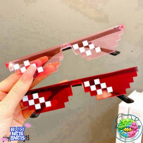 Kính Mắt Thug Life Phong Cách Minecraft - Kính Chắn Bụi Đa Dạng Màu Sắc Cho Nam Nữ, Phụ Kiện Thời Trang Chất Lượng Cao