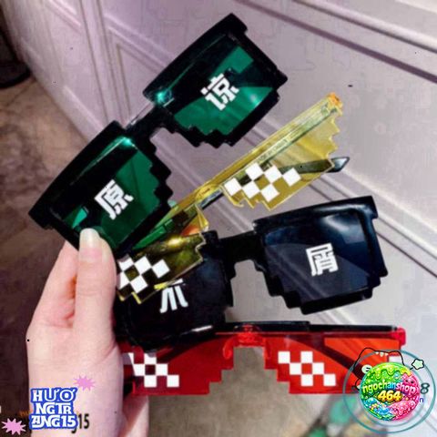 Kính Mắt Thug Life Phong Cách Minecraft - Kính Chắn Bụi Đa Dạng Màu Sắc Cho Nam Nữ, Phụ Kiện Thời Trang Chất Lượng Cao