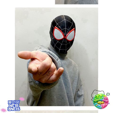 Mặt Nạ Spiderman Cosplay - Phụ Kiện Halloween Người Nhện Chất Liệu Vải Có Giãn - Quà Tặng Cho Fan Hâm Mộ