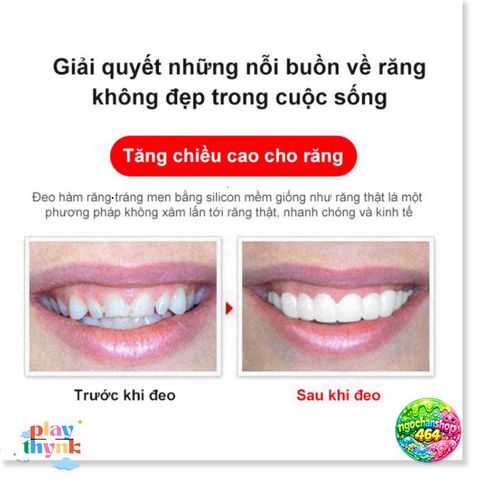 Miếng Dán Hàm Răng Giả Silicone Đa Màu - Sản Phẩm Chăm Sóc Cá Nhân Dễ Vệ Sinh, Sử Dụng Thoải Mái và Tiện Lợi