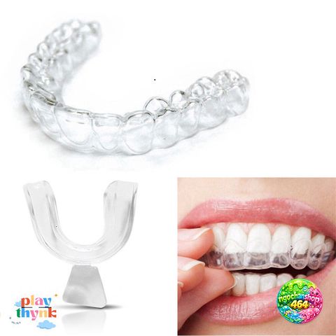 Khay Miệng Silicone Chống Mòn Răng Nghiêng - 2 Miếng Bảo Vệ Răng Khi Ngủ, Chất Liệu EVA, Tiện Lợi Cho Chăm Sóc Răng Miệng