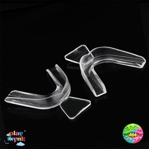Khay Miệng Silicone Chống Mòn Răng Nghiêng - 2 Miếng Bảo Vệ Răng Khi Ngủ, Chất Liệu EVA, Tiện Lợi Cho Chăm Sóc Răng Miệng