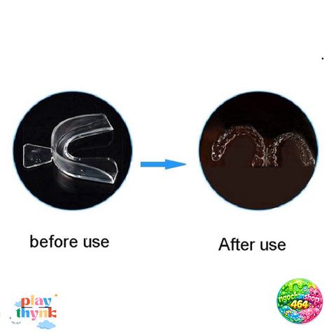 Khay Miệng Silicone Chống Mòn Răng Nghiêng - 2 Miếng Bảo Vệ Răng Khi Ngủ, Chất Liệu EVA, Tiện Lợi Cho Chăm Sóc Răng Miệng