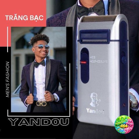 Máy Cạo Râu Yandou Chính Hãng - Sạc Pin Nhỏ Gọn, Lưỡi Cắt Sắc Bén, Quà Tặng Ý Nghĩa Cho Nam Giới