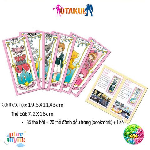Bộ Bài Tarot Sakura Clear Card - Khám Phá Thế Giới Phép Thuật Cùng Sakura - 45 Lá Bài Gợi Nhớ Tuổi Thơ Anime Kỳ Diệu