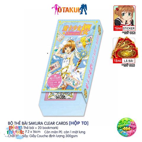 Bộ Bài Tarot Sakura Clear Card - Khám Phá Thế Giới Phép Thuật Cùng Sakura - 45 Lá Bài Gợi Nhớ Tuổi Thơ Anime Kỳ Diệu