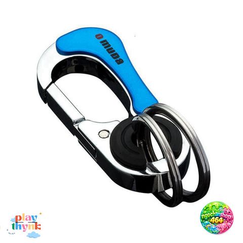 Khóa Cầm Móc 3 Khóa OMUDA 3754 - Thiết Kế Độc Đáo, Màu Xanh Dương, Phù Hợp Cho Ô Tô, Xe Máy, Quà Tặng Ý Nghĩa