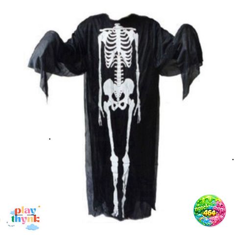 Bộ Hóa Trang Halloween Mặt Nạ Áo Ma Xương JKZ21 - Set Đồ Hóa Trang Cho Nam Nữ, Kiểu Dáng Độc Đáo, Chất Liệu Bền Chắc