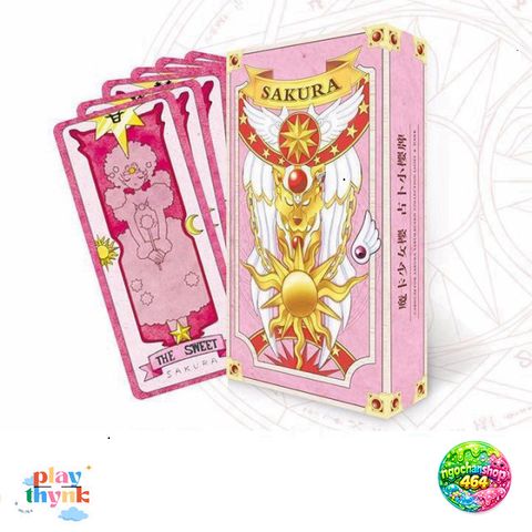 Bộ Bài The Clow Sakura Size Gốc - Bài Tarot 52 Lá Chất Liệu Giấy Cứng Thiết Kế Đẹp Mắt - Quà Tặng Thú Vị Cho Người Mới Bắt Đầu