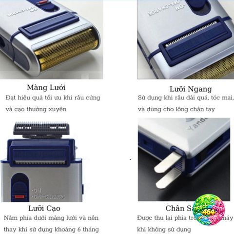 Máy Cạo Râu Điện Yandou SCW 301U - Thiết Kế Nhôm Sang Trọng, Pin Sạc Tiết Kiệm Thời Gian, An Toàn Cho Da