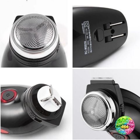 Máy Cạo Râu Yandou SCW SV-W301U - Lưỡi Cạo Xoay Sắc Bén, Thiết Kế Sang Trọng, Nhỏ Gọn, Tiện Lợi Cho Du Lịch, Dùng Pin Bền