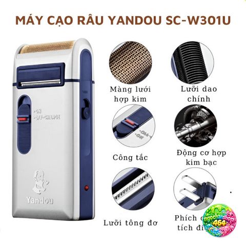 Máy Cạo Râu Yandou SC-W310U 2025 - Cạo Sắc Bén, Thiết Kế Nhỏ Gọn, Siêu Bền, Quà Tặng Ý Nghĩa cho Nam