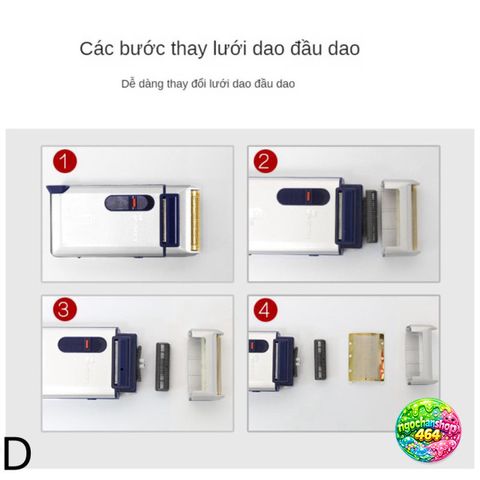 Máy Cạo Râu Pin Sạc Yandou Cao Cấp - Tiện Lợi Du Lịch, Lưỡi Ngang Sắc Nhọn, Bao Da Sang Trọng, Quà Tặng Ý Nghĩa cho Phái Đẹp
