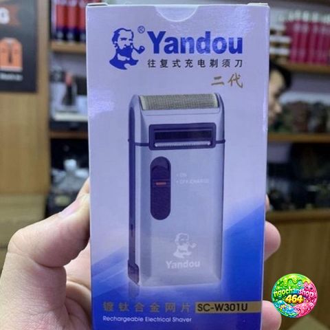 Máy Cạo Râu Yandou Cao Cấp - Sạc Pin Gọn Nhẹ với Bao Da và Lưỡi Cắt Sắc Nét - Quà Tặng Ý Nghĩa cho Bạn Bè