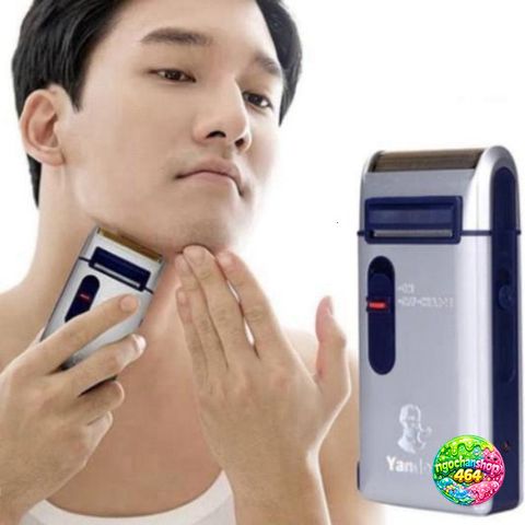 Máy Cạo Râu Yandou Pin Sạc Nhỏ Gọn - Lưỡi Ngang Cao Cấp Vỏ Bạc, Thích Hợp Du Lịch, Quà Tặng Ý Nghĩa