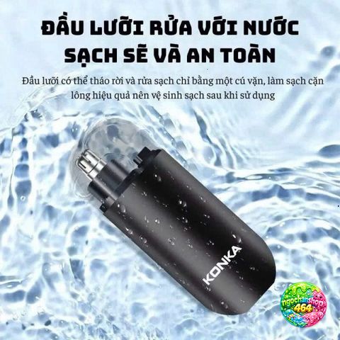Máy Cạo Râu Yandou Cao Cấp - Điện An Toàn Kèm Máy Tỉa Lông Mũi Tiện Lợi, Thiết Kế Nhỏ Gọn, Chất Liệu Nhôm Bền Đẹp