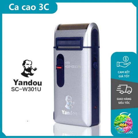 Máy Cạo Râu YANDOU W301U Chính Hãng Sạc USB Nhỏ Gọn - Dễ Sử Dụng và Tháo Lắp Vệ Sinh Tiện Lợi cho Nam Giới