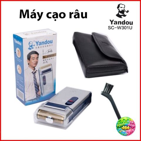 Máy Cạo Râu YANDOU W301U Chính Hãng Sạc USB Nhỏ Gọn - Dễ Sử Dụng và Tháo Lắp Vệ Sinh Tiện Lợi cho Nam Giới