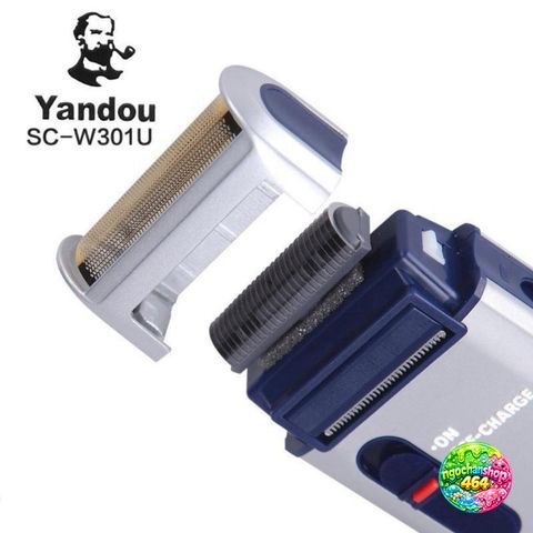 Máy Cạo Râu YANDOU W301U Chính Hãng Sạc USB Nhỏ Gọn - Dễ Sử Dụng và Tháo Lắp Vệ Sinh Tiện Lợi cho Nam Giới