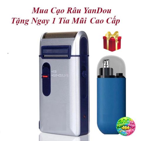 Máy Cạo Râu Cao Cấp YanDou và Máy Tỉa Lông Mũi KonKa Mini - Thiết Kế Nhỏ Gọn, An Toàn và Tiện Lợi cho Nam Giới