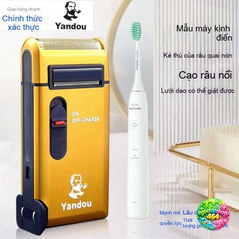 Máy Cạo Râu Điện Yandou SC-W301U - Sạc Lại, Lưỡi Cạo Chính Xác, Thiết Kế Tiện Lợi, Dễ Dàng Vệ Sinh, Phù Hợp Vớ Râu Dày, Cứng
