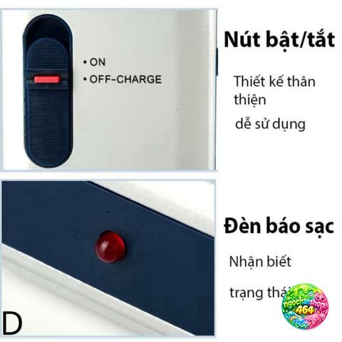 Máy Cạo Râu Sạc Yandou SC-W301U - Lưỡi Dao Kép Thép Không Gỉ, Thiết Kế Sang Trọng, Cạo Sạch Nhanh Chóng, Bảo Vệ Da Mặt