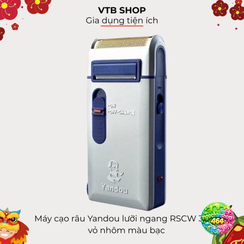 Máy Cạo Râu Yandou RSCW 301U Vỏ Nhôm Sáng Bóng - Lưỡi Ngang Tiện Dụng, Thời Trang Và An Toàn Cho Da