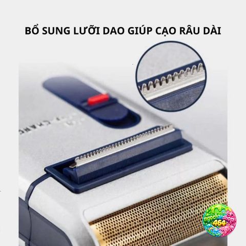 Máy Cạo Râu Yandou RSCW 301U Vỏ Nhôm Sáng Bóng - Lưỡi Ngang Tiện Dụng, Thời Trang Và An Toàn Cho Da