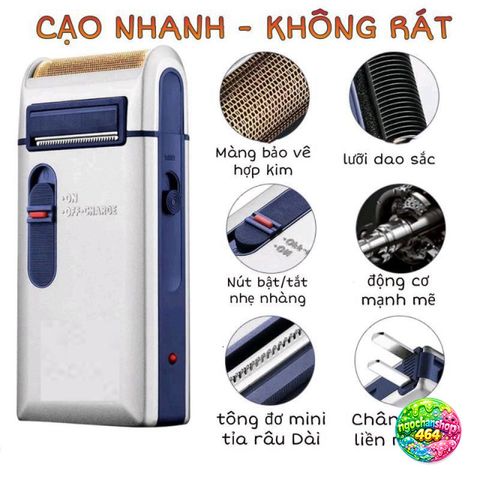 Máy Cạo Râu Cao Cấp Yandou + Máy Tỉa Lông Mũi Konka - Combo Chăm Sóc Cá Nhân Nam Giới Tiện Lợi, Thiết Kế Nhỏ Gọn