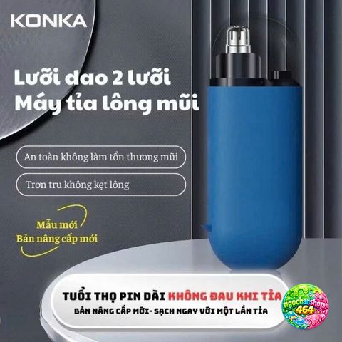 Máy Cạo Râu Cao Cấp Yandou + Máy Tỉa Lông Mũi Konka - Combo Chăm Sóc Cá Nhân Nam Giới Tiện Lợi, Thiết Kế Nhỏ Gọn