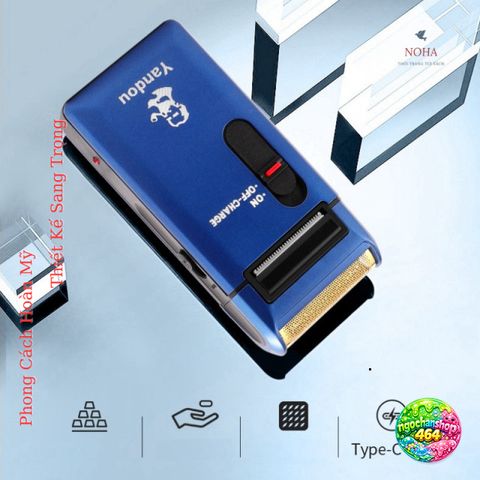 Máy Cạo Râu Yandou SC312 Sạc USB - Thiết Kế Sang Trọng, An Toàn, Tiện Dụng, Quà Tặng Ý Nghĩa Cho Đấng Mày Râu