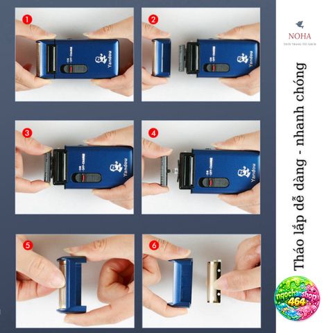 Máy Cạo Râu Yandou SC312 Sạc USB - Thiết Kế Sang Trọng, An Toàn, Tiện Dụng, Quà Tặng Ý Nghĩa Cho Đấng Mày Râu