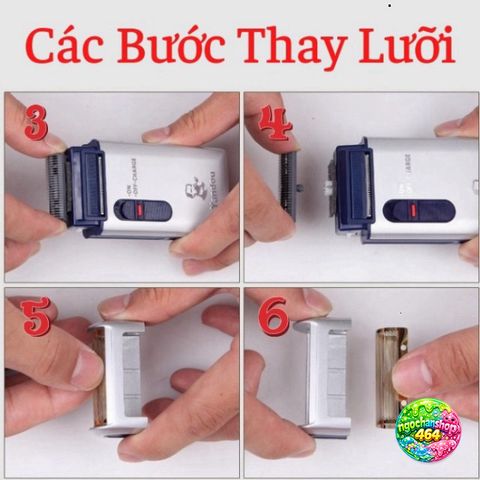 Bộ 5 Lưỡi Cạo Râu Yandou SC-W301U Chính Hãng - Mặt Hàng Chất Lượng Cao Cho Máy Cạo Râu Nam