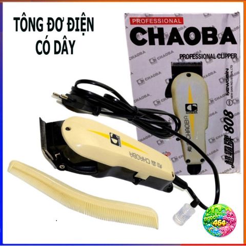 Tông Đơ Điện CHAOBA 808A Chuyên Nghiệp - Cắt Tóc Gia Đình Chất Lượng Cao, Lưỡi Cắt Siêu Sắc, Thiết Kế An Toàn, Công Suất 10W