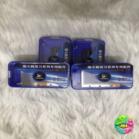 Lưỡi Cạo Râu Yandou Bộ 2 - Lưỡi Thay Thế Cứng Mềm An Toàn Cho Máy Cạo Râu Yandou 301U & 316U, Chất Lượng Cao