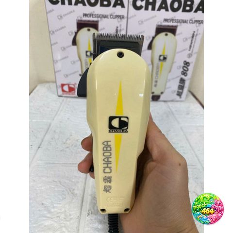 Tông Đơ Cắt Tóc CHAOBA 808 Có Dây - Động Cơ Mạnh Mẽ, Lưỡi Cắt Sắc Bén, Phù Hợp Salon và Sử Dụng Tại Nhà, Bảo Hành 3 Tháng