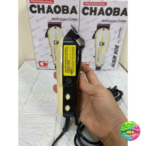 Tông Đơ Cắt Tóc CHAOBA 808 Có Dây - Động Cơ Mạnh Mẽ, Lưỡi Cắt Sắc Bén, Phù Hợp Salon và Sử Dụng Tại Nhà, Bảo Hành 3 Tháng