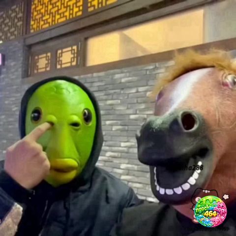 Mặt Nạ Cá Da Xanh Silicon và Mặt Nạ Ếch Xanh - Phụ Kiện Cosplay Vui Nhộn, Độc Đáo, 3 Màu Cho Halloween